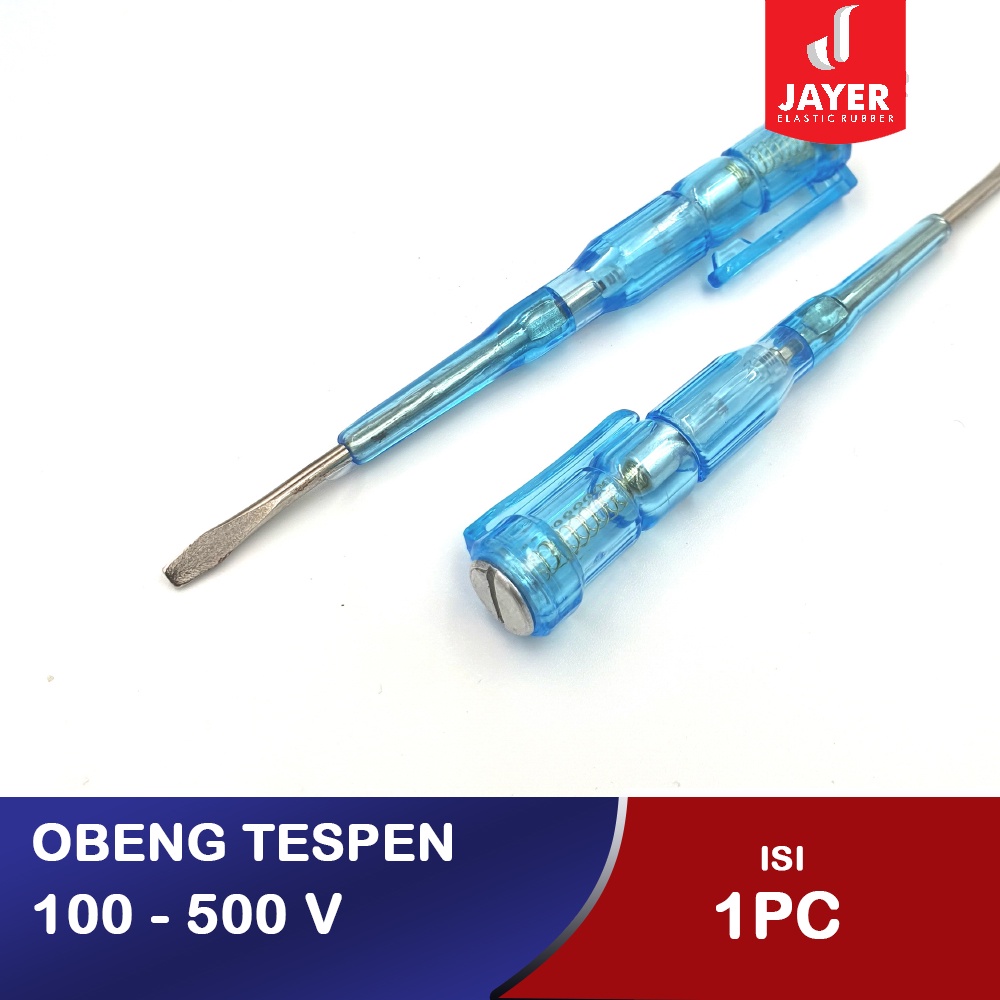 Obeng Tespen / Obeng listrik Tester 100 - 500 volt  Berkualitas