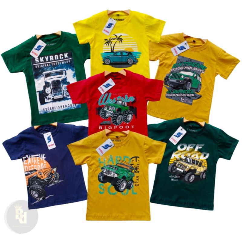 Kaos Distro Anak Series Mobil  kaos offroad