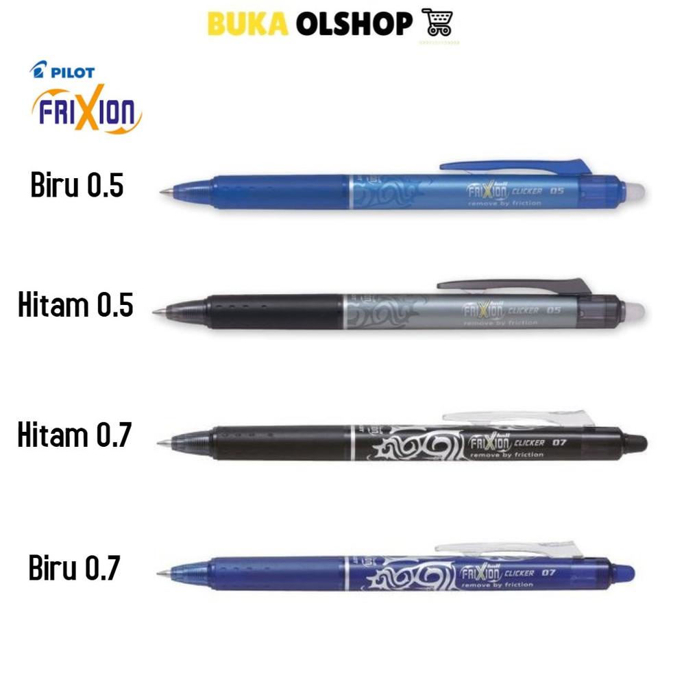 

[PROMO 7JF66] Bolpoin Pilot Frixion Ball Clicker Pulpen Hapus Best Terlaris
