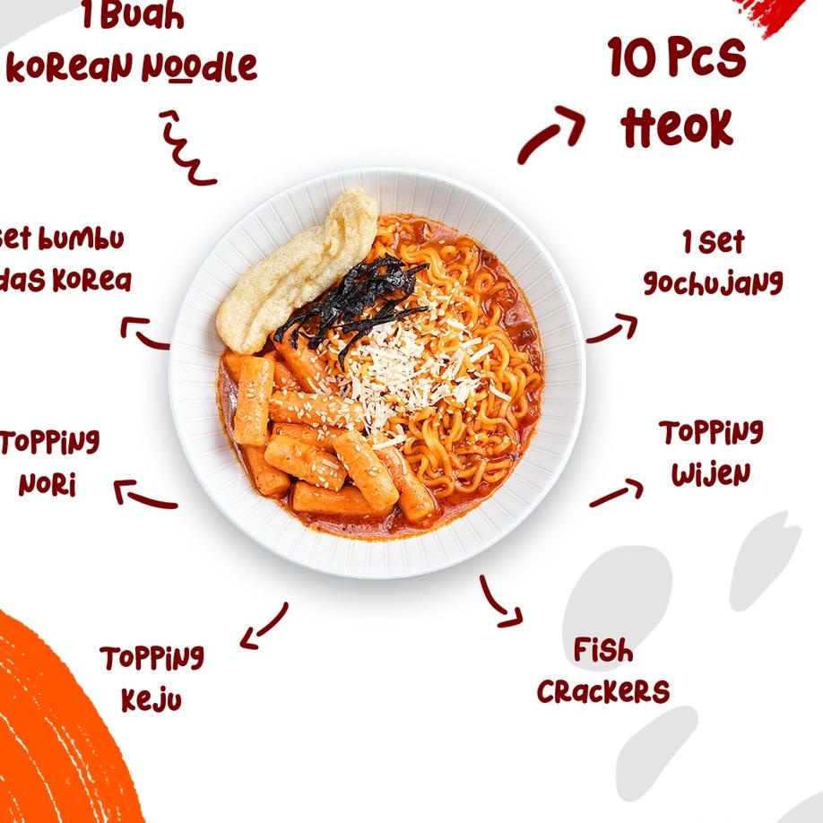 

「DISKON BESAR-BESARAN」 Spicywon Rabokki Ekstra (Ramyeon Tteokbokki) isi Ramyun + 10 Tteok