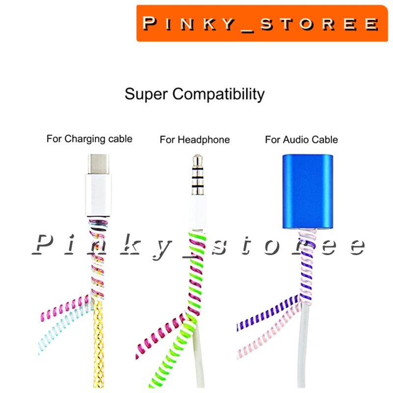 PELINDUNG KABEL CHARGER UNIVERSAL / PELILIT KABEL WARNA WARNI/ PROTECTOR DATA CABLE