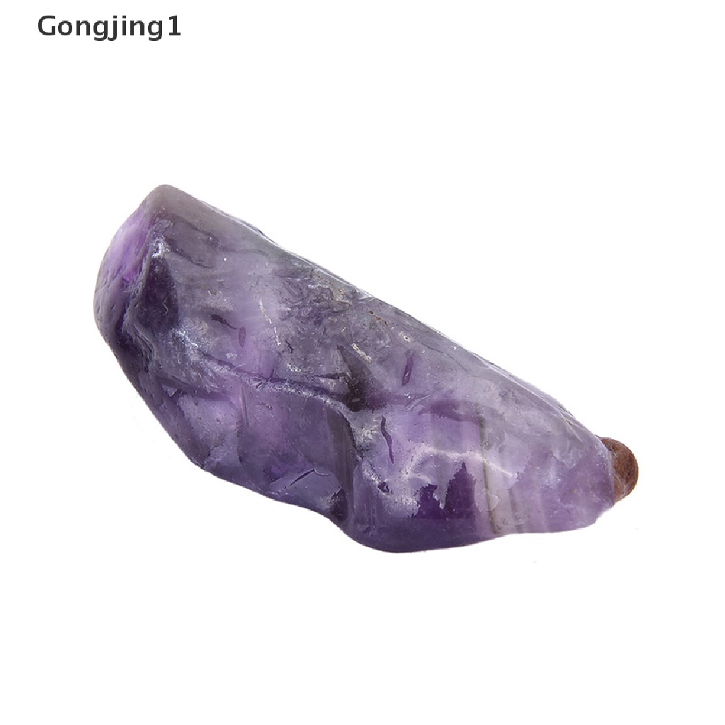 Gongjing1 100g Batu Kristal Amethyst Quartz Warna Ungu Untuk Dekorasi