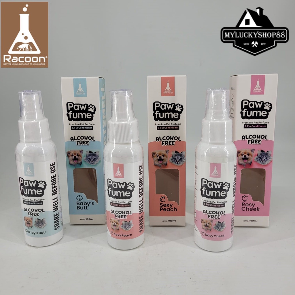 Racoon Pawfume And Fur Conditioner Parfum Bulu Anjing Kucing Hewan Pet