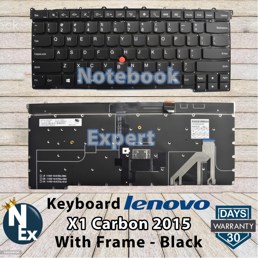KEYBOARD LENOVO X1 CARBON 2015 WITH FRAME