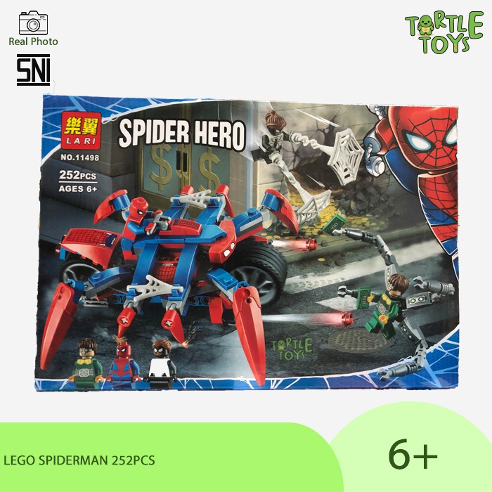 MAINAN ANAK BRICKS SPIDERMAN BIKE VENOM CRAWLER 11186/11498/11502