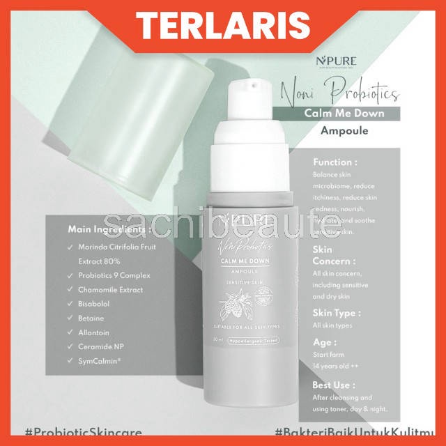 NPURE NONI PROBIOTICS “CALM ME DOWN” AMPOULE