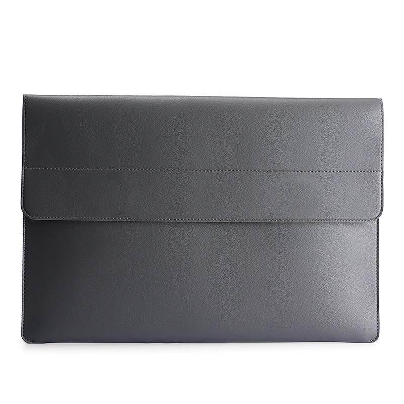 Tas Laptop Softcase Sleeve PU Leather Magnetic 13 inch Macbook Pro Air M1 M2 Lenovo Samsung Tab free Small Pouch
