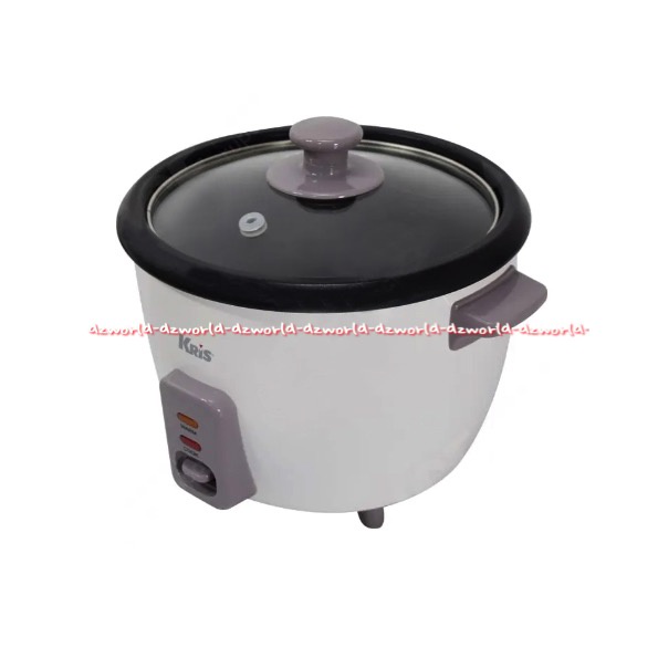 Kris Rice Cooker White 1L Penanak Nasi Warna Putih Cocok Untuk Anak Kost Travelling Krisbow Ricecooker Peralatan Alat Masak Nasi Dapur 1 litter 1 L