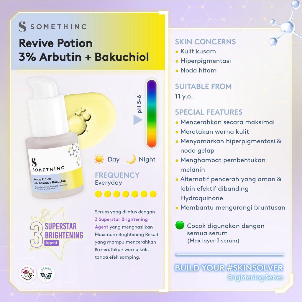 SOMETHINC Revive Potion 3% Arbutin + Bakuchiol SKIN SOLVER Serum