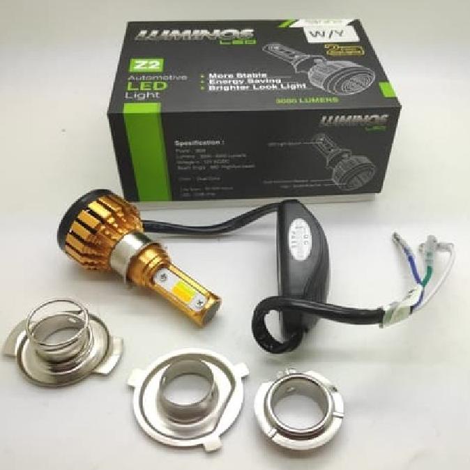 LAMPU LED MOTOR LUMINOS Z2 3 SISI 2 WARNA WHITE YELLOW