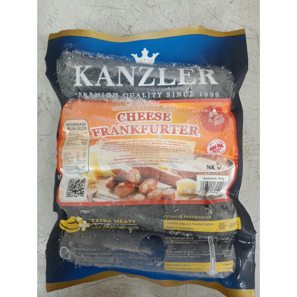

KANZLER CHEESE FRANKFURTER 360 GRAM