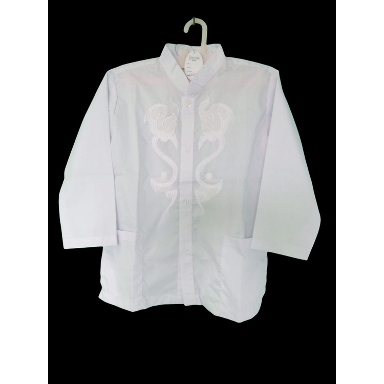 Baju Muslim - Baju Koko Anak Anak  Warna putih