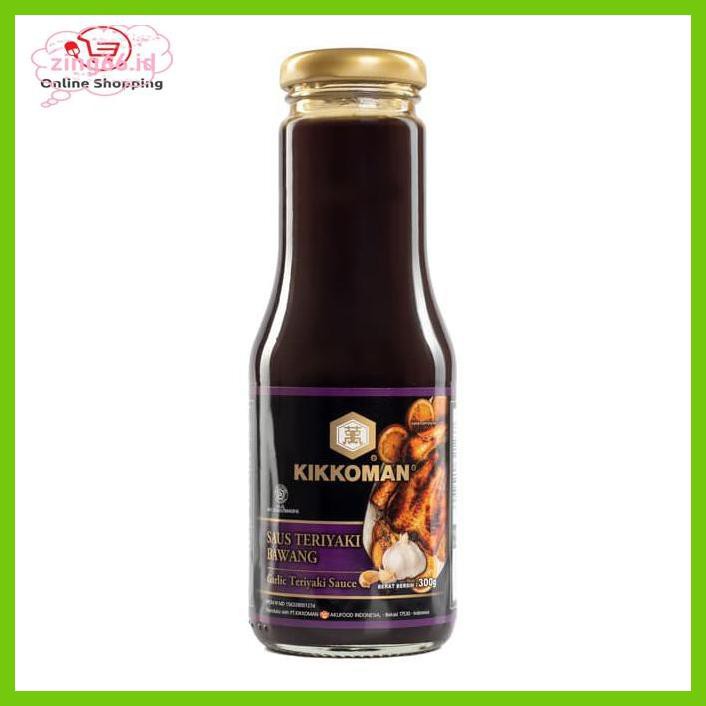 

4R6Ey46- Kikkoman Garlic Teriyaki Sauce Halal Botol 300 Gr R7Eye59-