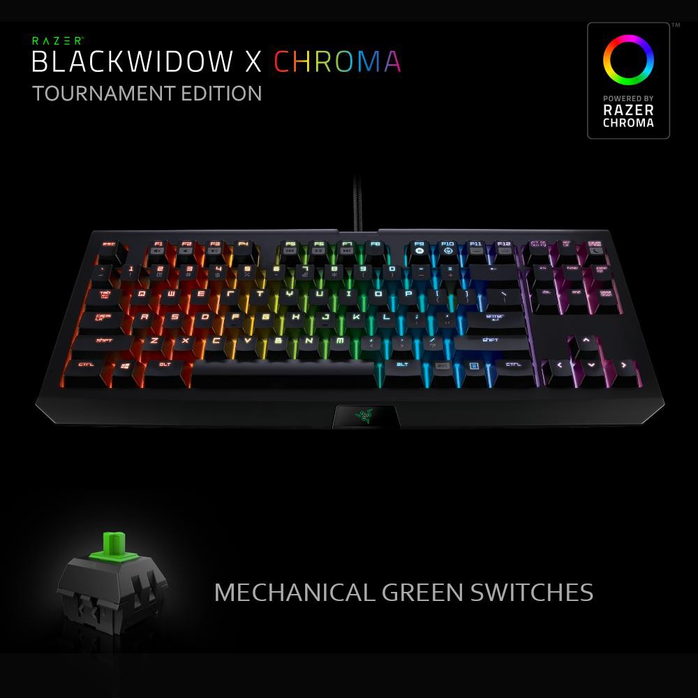 Razer Blackwidow Tournament Edition Chroma Mechanical Keyboard Shopee Indonesia