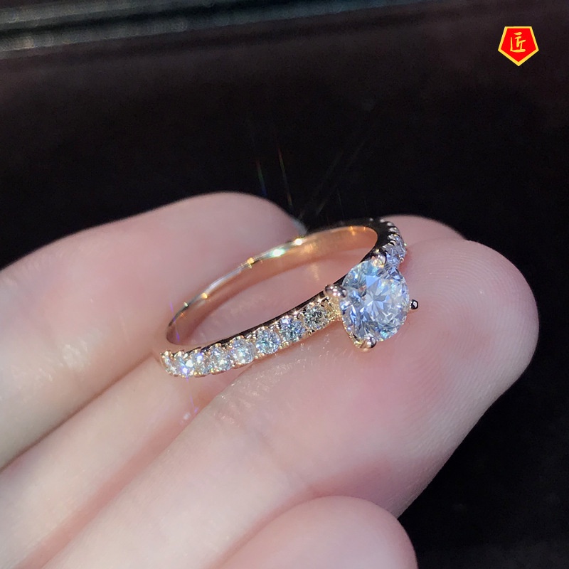 [Ready Stock]Simple S925 Silver Diamond Ring Fashion Luxury