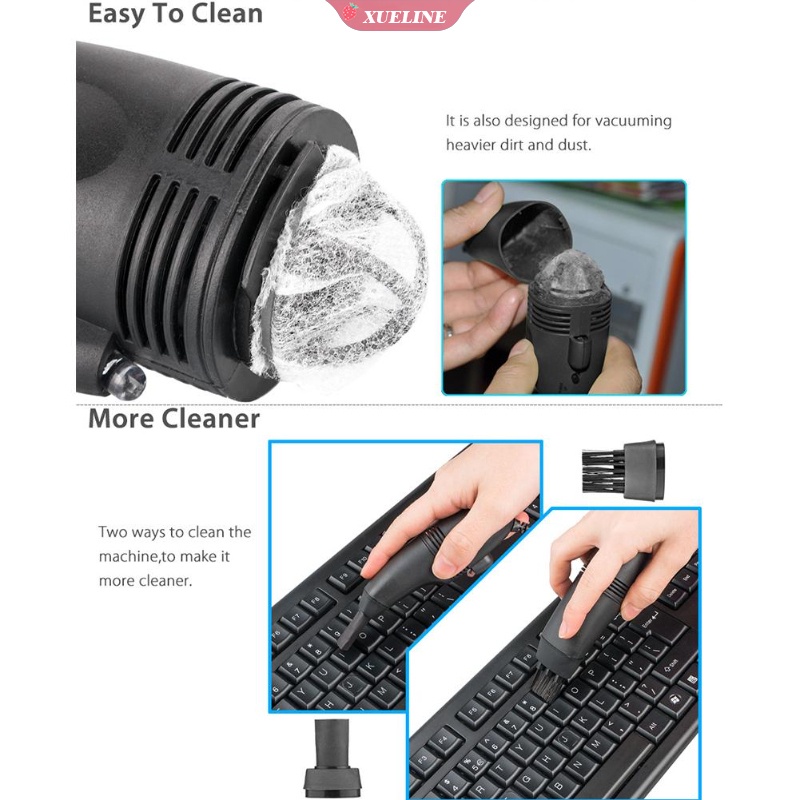 1pc Vacuum Cleaner Mini Portable Kreatif USB Untuk Membersihkan Keyboard PC / Laptop