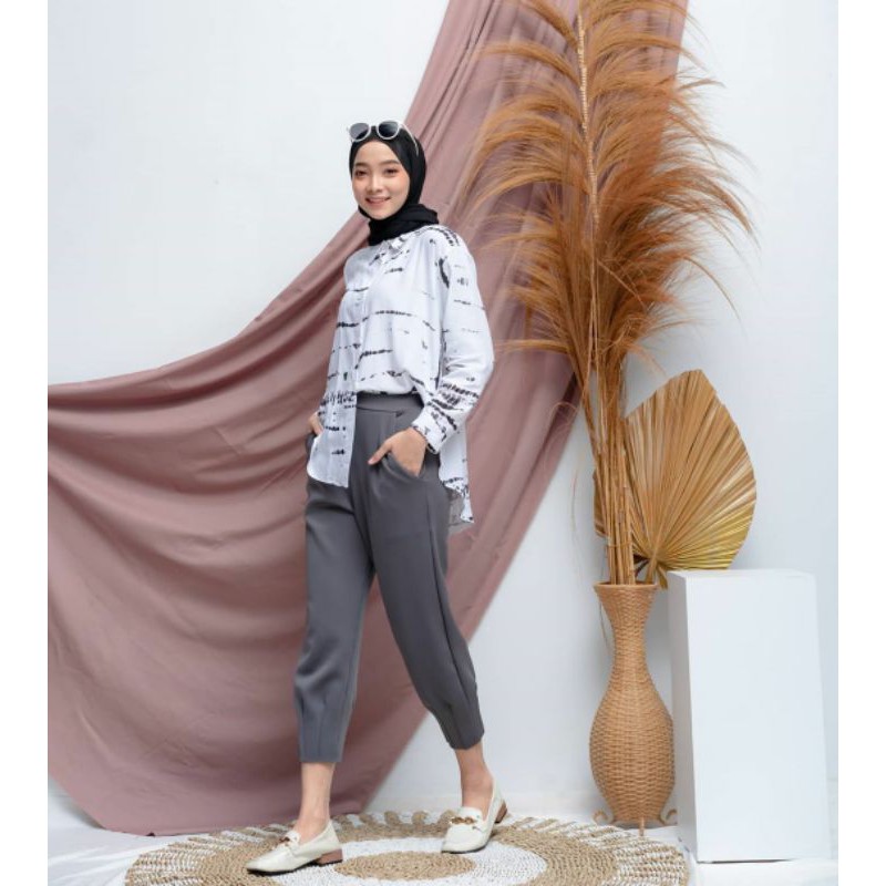 PAKAIAN WANITA - AZIIZAH PANTS - CELANA WANITA - CELANA BAHAN - PAKAIAN TERLARIS