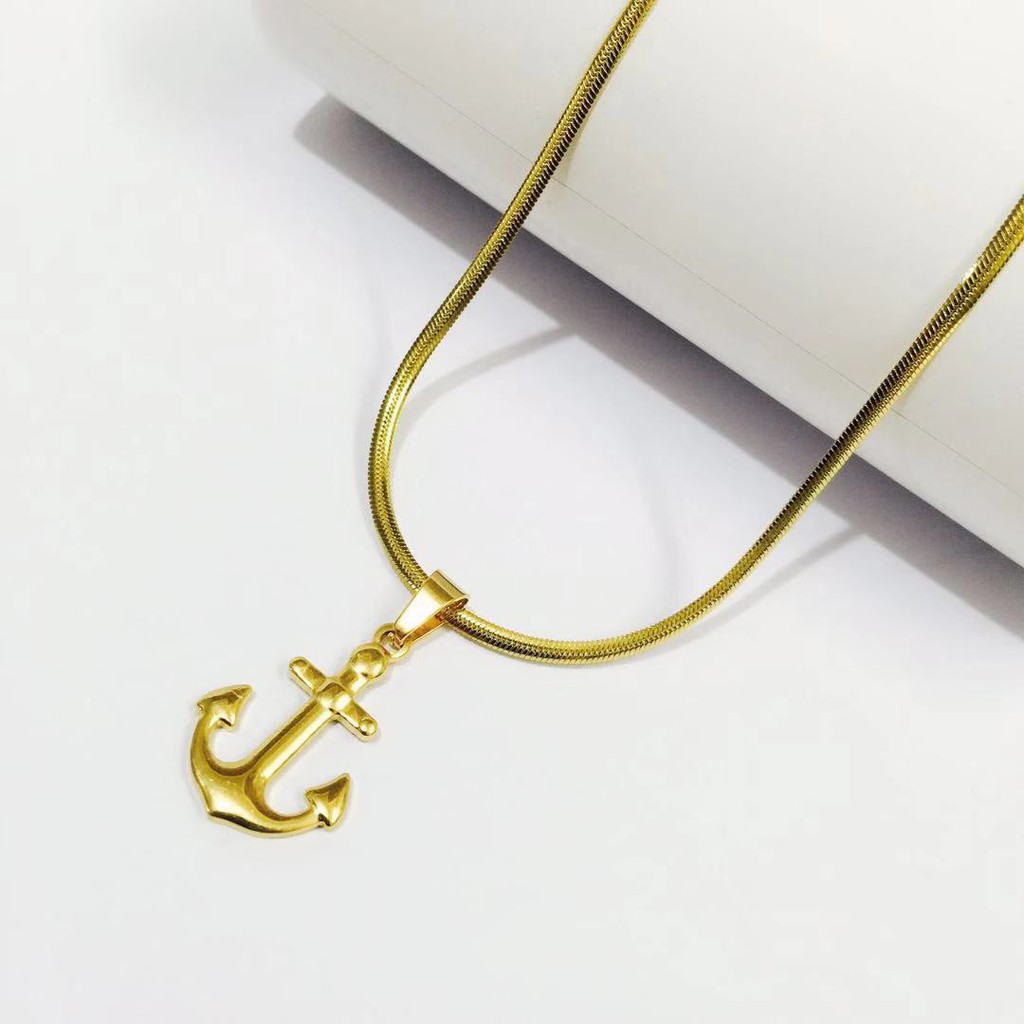 REISS St Benediktus Perhiasan Kalung Notre Dame Emas Stainless Steel San