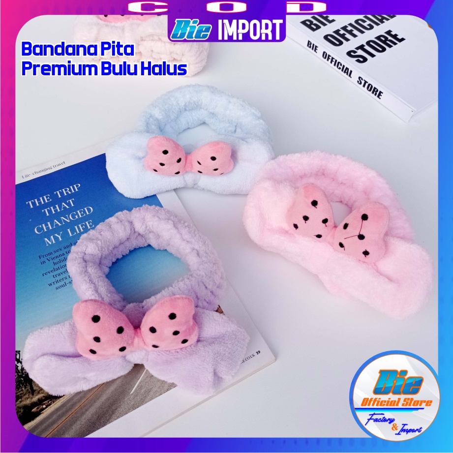 Bandana Premium Bulu Halus Karakter Korea Best Seller