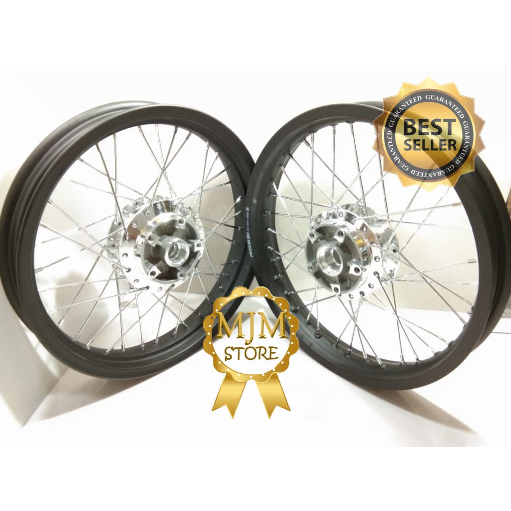 Paketan Velg Vixion Old/New 17x140/140/160 Tromol Set Jari Jari