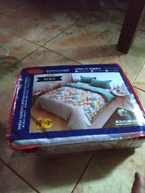 Sprei Kintakun Dluxe Rumbai Bantal Busa (rbb) Ukuran 180x200