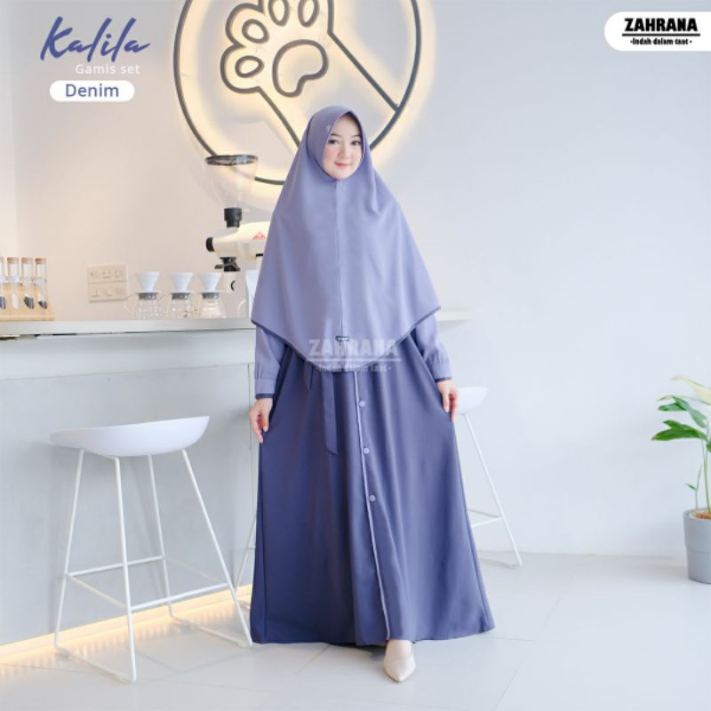 (READY BY CHAT)GAMIS KALILA BY ZAHRANA/GAMIS MURAH POLOS/GAMIS LEBARAN PREMIUM BRANDED/DASTER MURAH