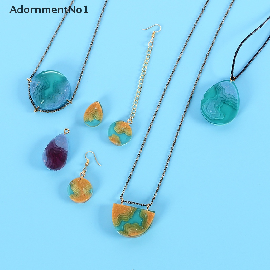 (AdornmentNo1) Cetakan Resin Epoksi UV Bahan Silikon Untuk Membuat Perhiasan Kalung / Gelang DIY