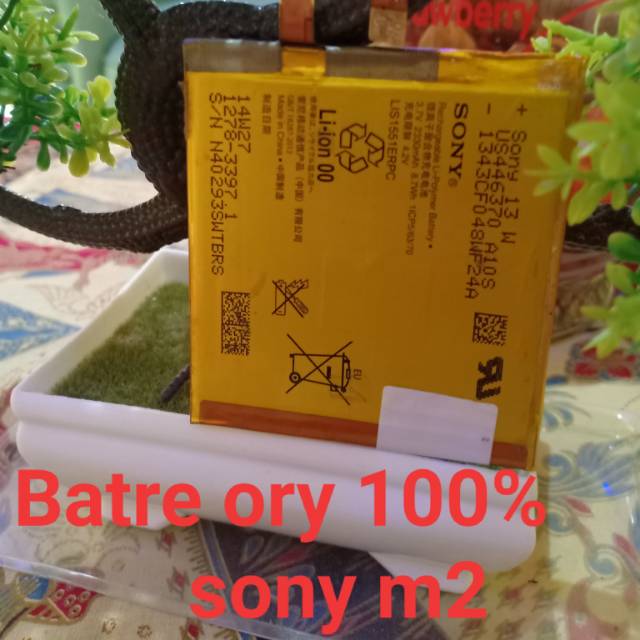 Batre ory copotan dari hp Sony Xperia m2
