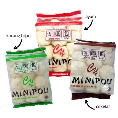 

MINIPOU CHIKYEN BAKPAO ISI 21PCS 500GR CHIKYEN MINIPOU