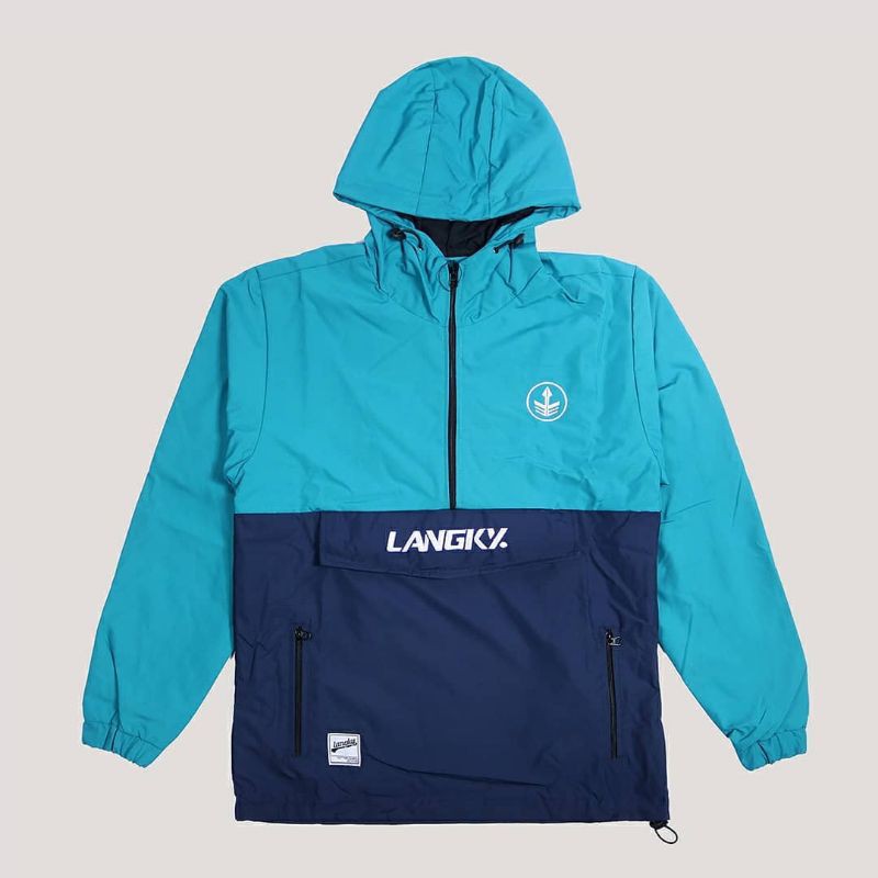 JACKET LANGKY SAKU DORAEMON KOMBINASI WARNA II JACKET DISTRO PRIA WANITA EMBLEM