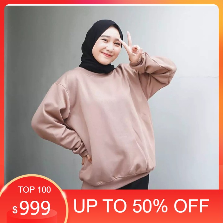 Basic Sweater Polos - Sweater Oblong Wanita