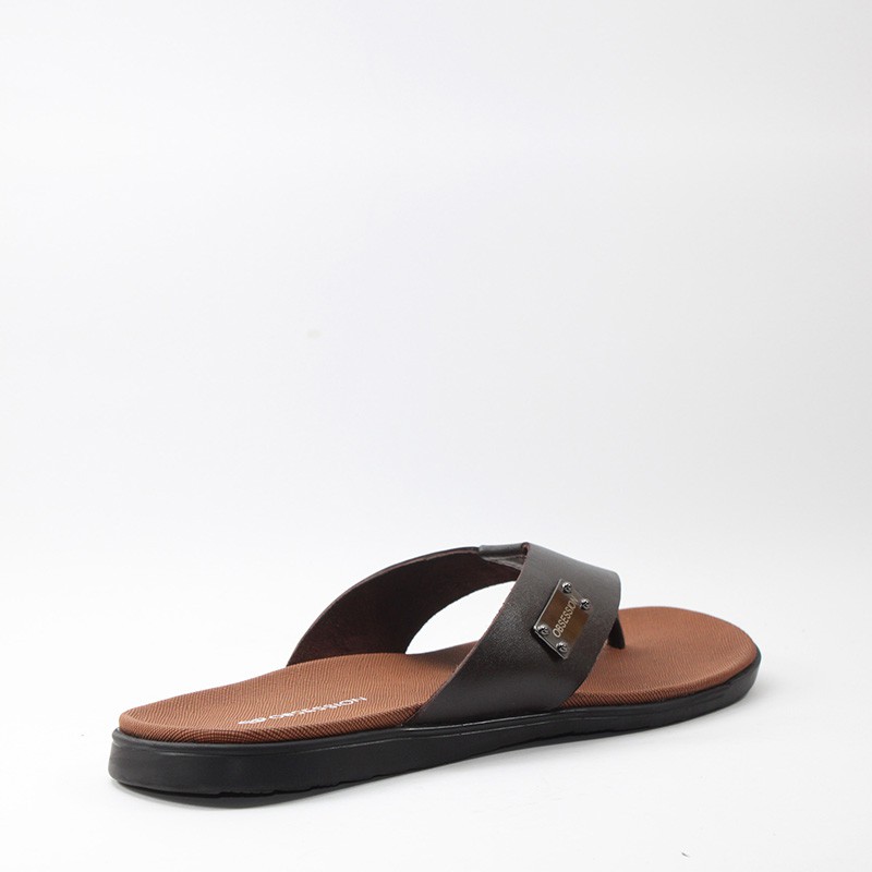 Sendal Casual Pria / Sandal Pria Troy 104 Brown