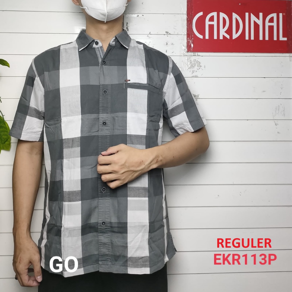 gof CRQ CARDINAL KEMEJA CASUAL Hem Pria Baju Cowok Pakaian Pria Pendek