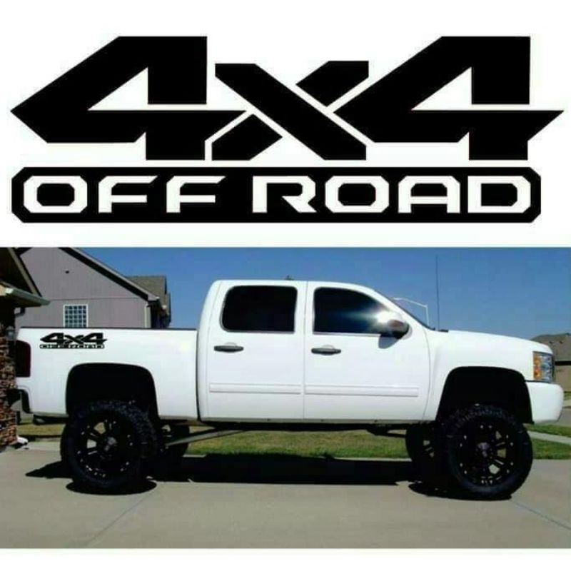

Sticker cutting stiker 4x4 off road sticker body kaca mobil jeep land rover
