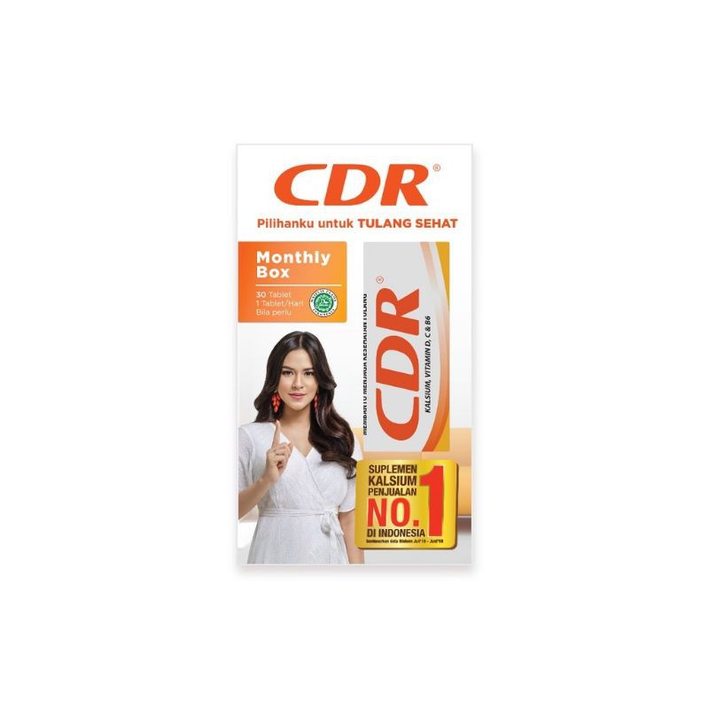 CDR Special Monthly Box 30 Tablet Vitamin Calcium D Redoxon Rasa Jeruk