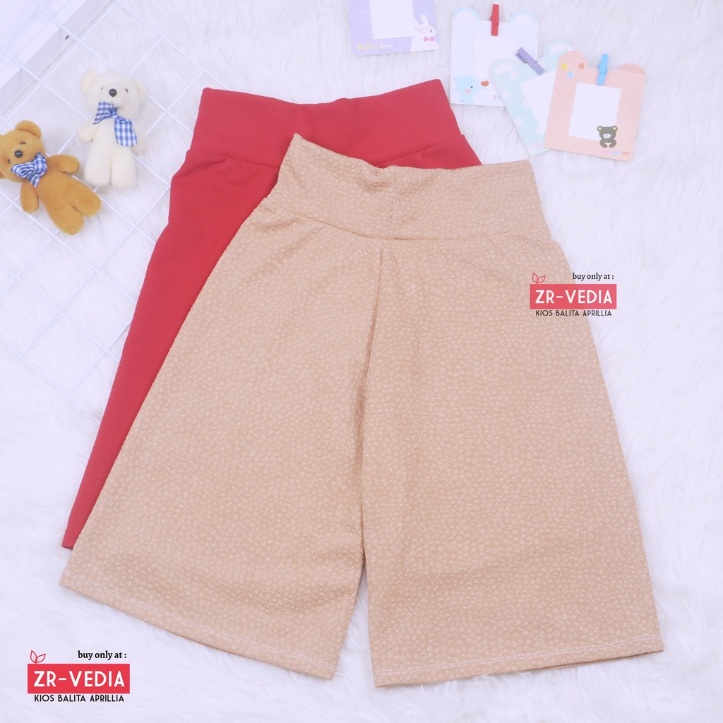 Kulot Polos uk 6-7 Tahun / Celana 3per4 Anak Perempuan Murah Pants Adem Cullotes Celana Pendek Kiosbalitaaprillia