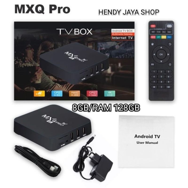 STB ANDROID MXQ PRO ANDROID 12 TV BOX 4K 5G Ultra HD BOX 8+128GB