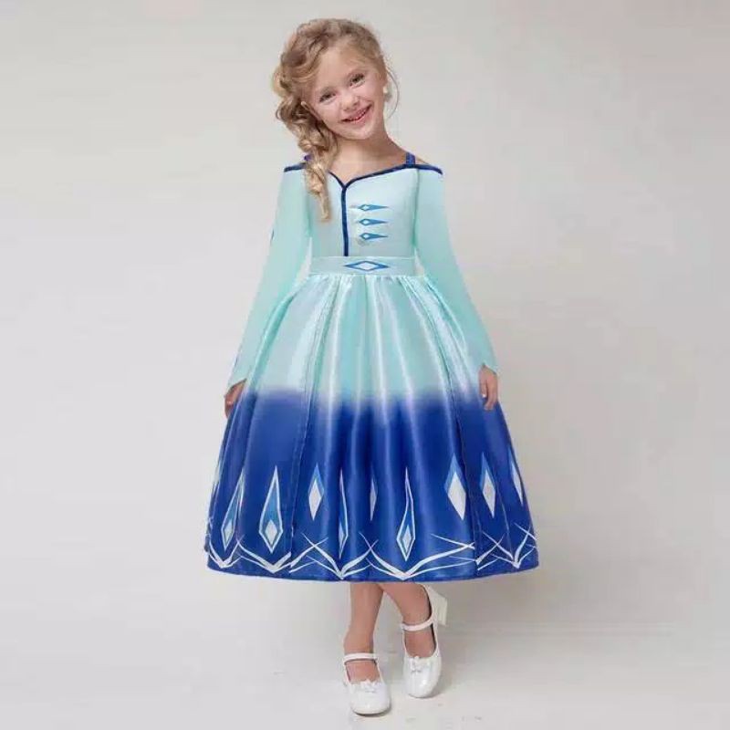 Kostum Frozen 2 Elsa Sabrina Baju Frozen anak perempuan Frozen 2 Import