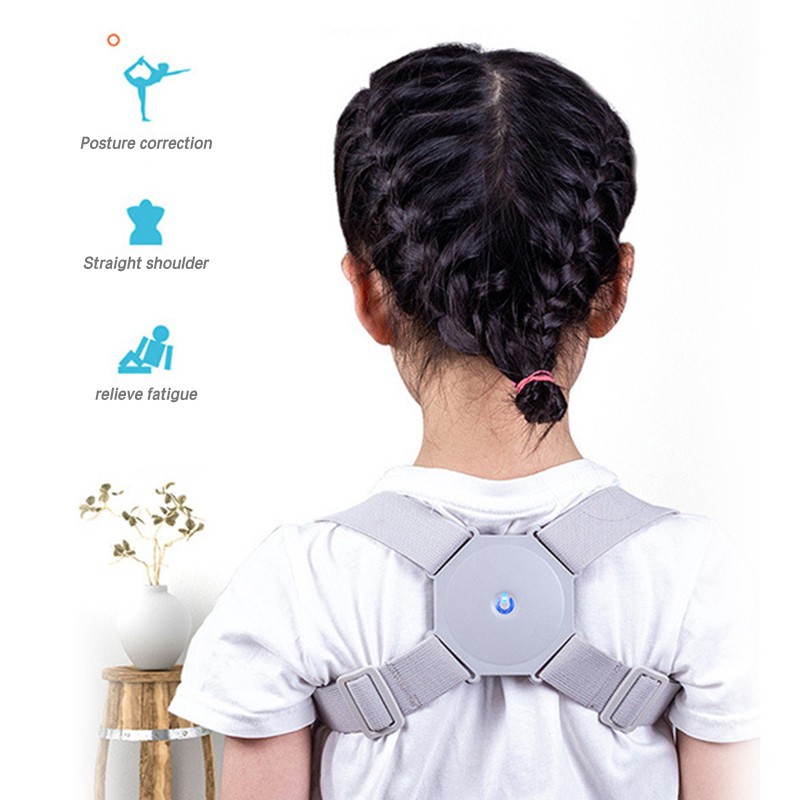 Adjustable Smart Back Posture Correction Vibration Alat Terapi Reposisi Punggung Tegak