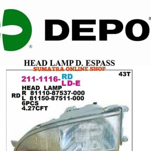 Lampu Depan Head Lamp Daihatsu Espass Kanan Kiri Depo