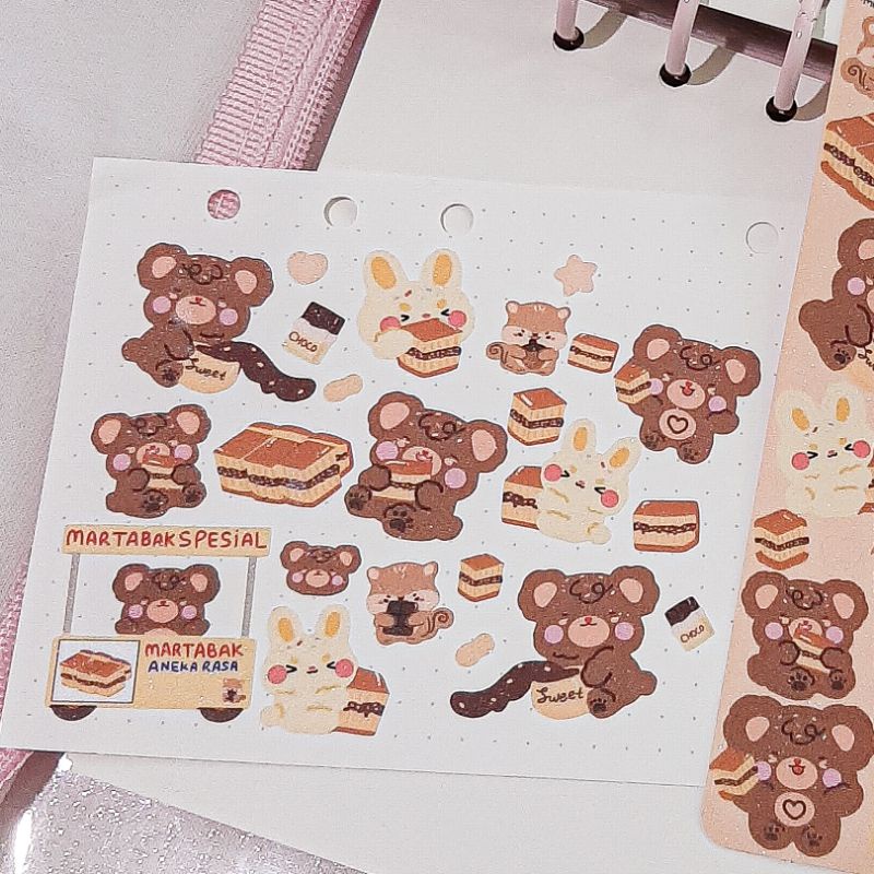 

Martabak Vinyl Glitter Sticker Deco Sticker Stiker Lucu Jurnal