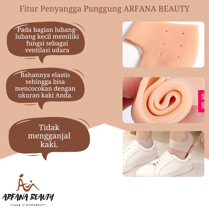 Silikon Silicon Pelindung Tumit Kaki Wanita Heels Protector Lembut Anti Crack Woman Gel Anti Nyeri Soft Gel Anti Lecet Telapak Kaki Cewek