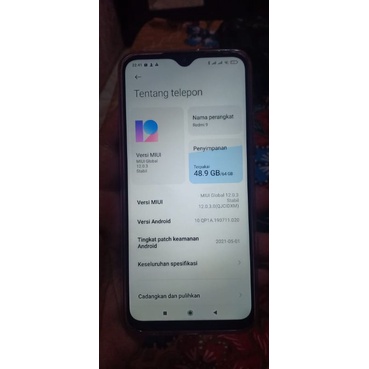 BEKAS Hp xiaomi redmi 9 ram 4/64