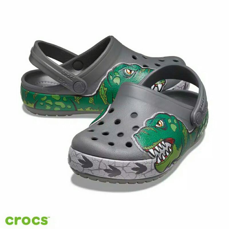 CROCS FUN LAB DINO DINOSAURUS CLOG KIDS and JUNIOR (NON LED)