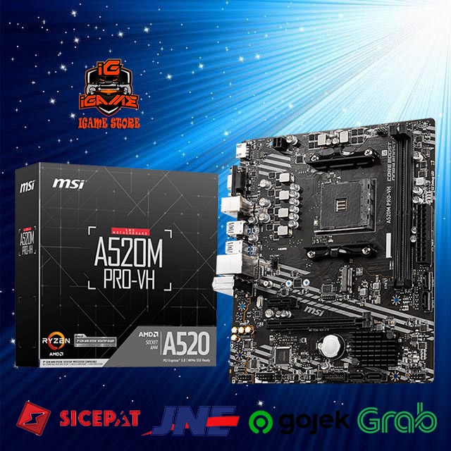 MSI A520M PRO-VH (Socket AM4) Harga Bersahabat