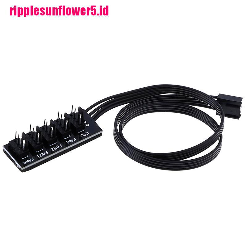 Molex TX4 PWM 40cm Kabel power adapter splitter 1 Ke 5 4pin Untuk Pendingin CPU