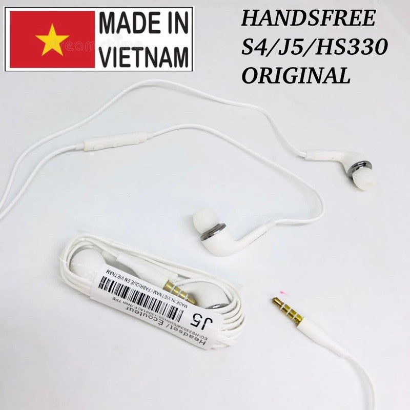 PROMO HANDSFREE SAMSUNG S4/J5 KAPSUL ORIGINAL COPOTAN HS330 EARPHONE WITH VOLUME CONTROL