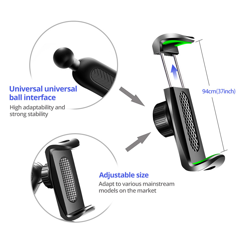 Bracket Dudukan Handphone Universal Rotasi 360 Derajat Adjustable Untuk Dashboard Mobil