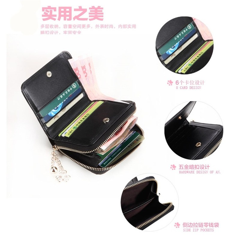 DOMPET KECIL WANITA KULIT GLOSSY ABG FASHION KOREA MURAH BATAM ESTER BRANDED LIPAT RESLETING