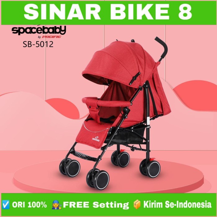 SPACE BABY Baby Stoller Kereta Dorong Bayi SB-5012 Bisa Rebah dan Duduk